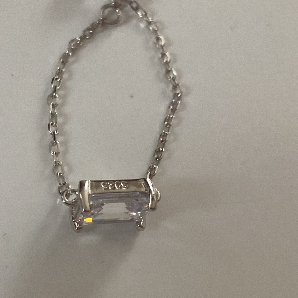 Sterling Silver Adjustable Chain Ring - image 3